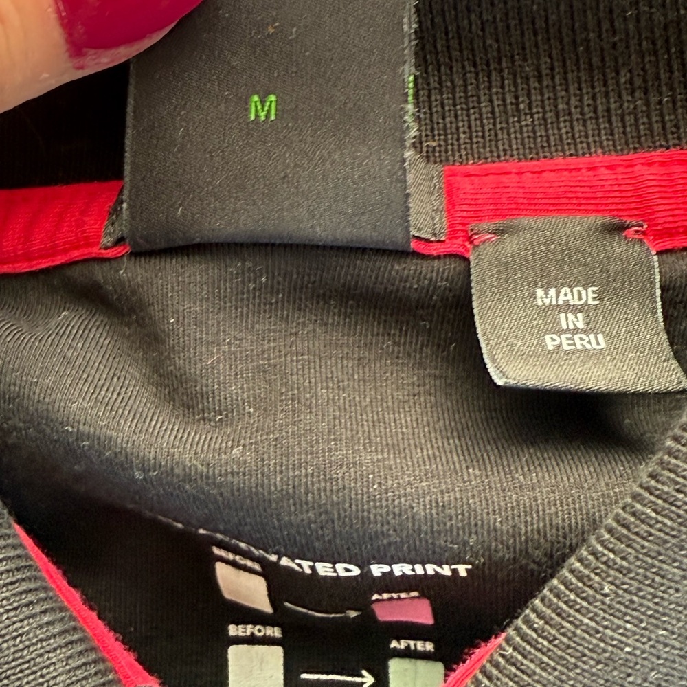 Boss Black Polo Shirt with White and Red Details - Picture 3 of 4